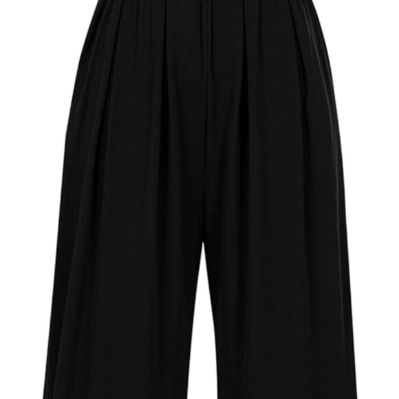 Womens Summer Jumpsuits Dressy Casual One Piece Outfits Sleeveless Mock Neck Wid